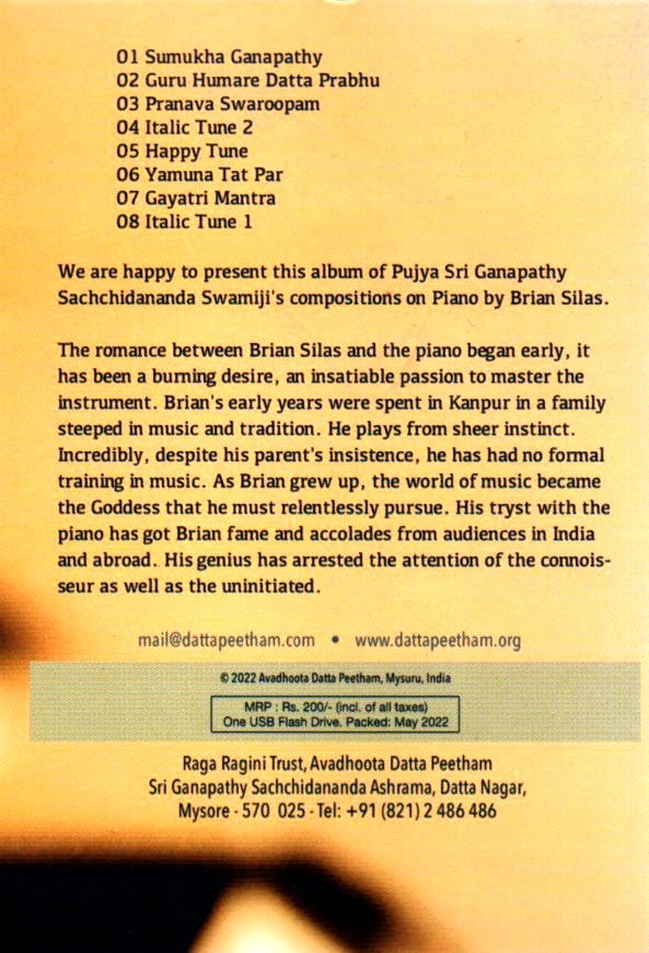 Bhajans on Piano Smart Card (Pendrive)