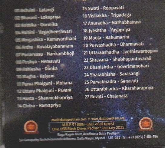 27 Nakshatras --- Stars (Pendrive)