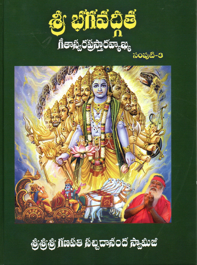 .Srimad Bhagavadgita Swara Prasthara Vyakhyanam Telugu Book (3 Volumes)